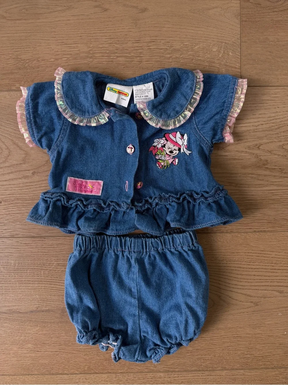 Vintage baby Disney Minnie Mouse denim set